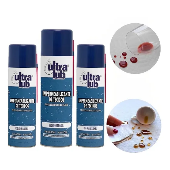 Impermeabilizante De Tecidos 325ml Ultra Lub Com 3 Unidades