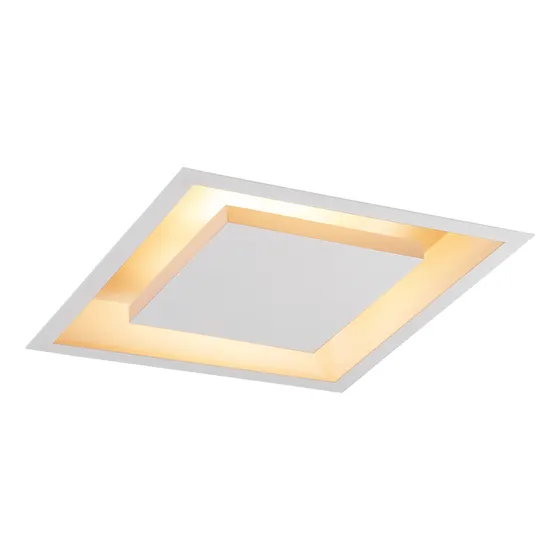 Lustre Plafon Quadrada Luz Indireta Embutir 30x30
