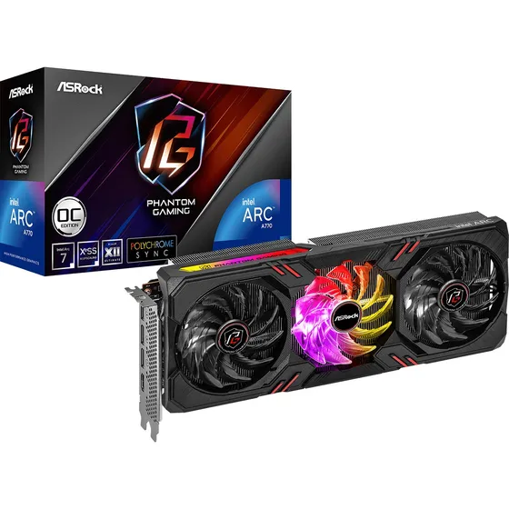 Tarjeta De Video 16gb Gddr6 Asrock A770 Gaming Pci-e Hdmi Dp