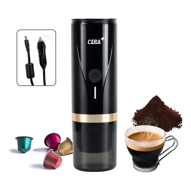 Cera+ | Máquina De Café Portátil Pcm02 Negro