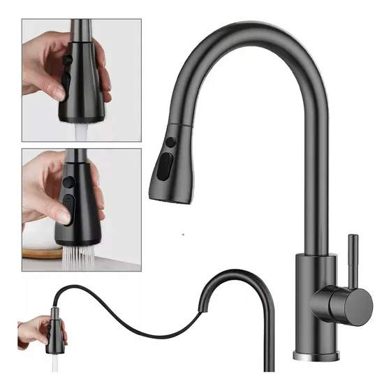 Llave De Cocina Grifo Mezclador Para Fregadero Flexible