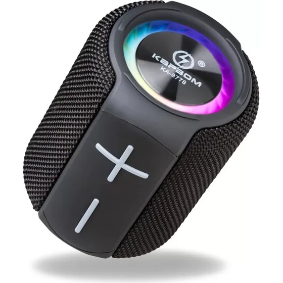Caixa Caixinha De Som Tws Bluetooth Usb À Prova D'água Cor Preto 127/220v
