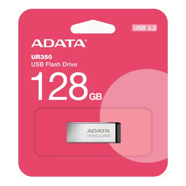 Memoria Usb Adata Ur350 Ur350-128gb 3.2 Plateada