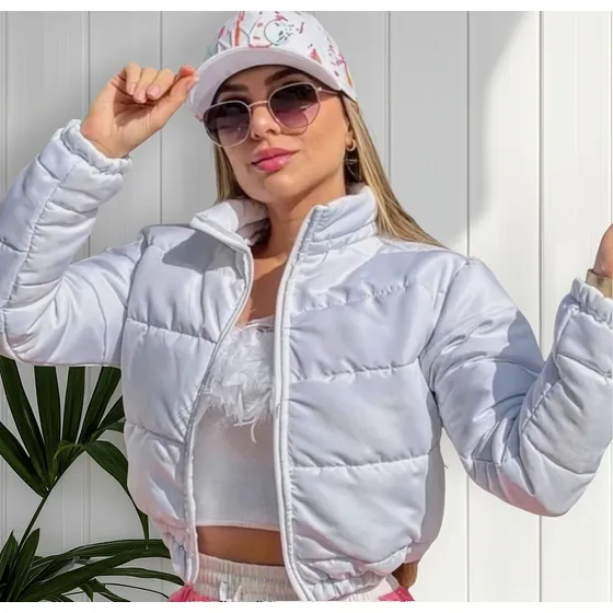 Jaqueta Feminina Puffer Bobojaco Blusa De Frio Neve Casaco 