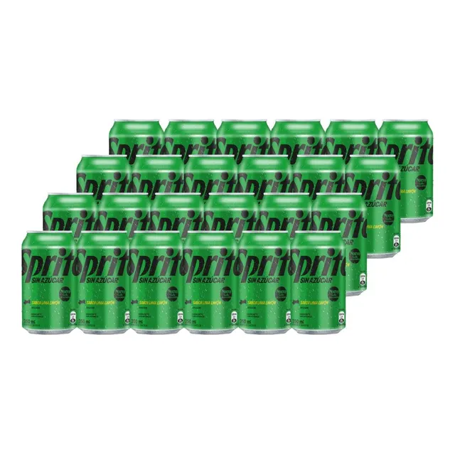 Refresco Sprite Sin Azucar limón en lata 350 ml pack x 24