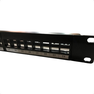 Patch Panel 24 Portas Descarregado C/guia Traseiro Patch Panel 24 Portas Descarregado C/guia Traseiro