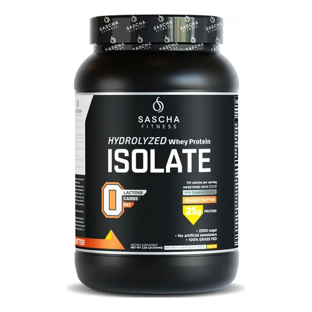 Hydrolyzed Whey Protein Isolate Peanut Butter Sascha Fitness