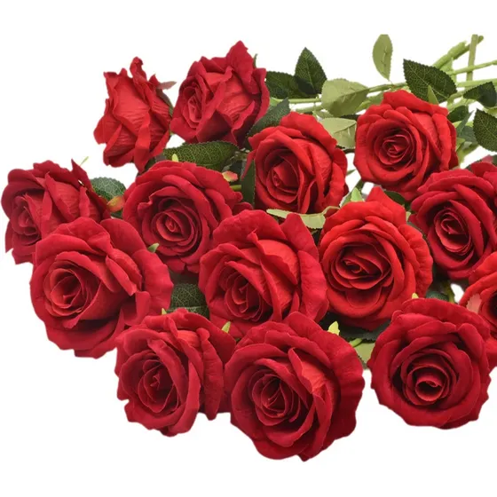 Bb Kit 50 Arreglo Rosas Artificiales Decorativas Al Mayor