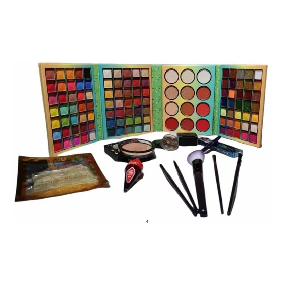 Combo Maquillaje Sombras Mascarillas Delineador Base Polvo