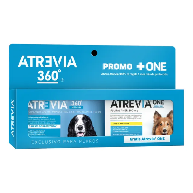 Atrevia 360 10- 20 Kg X1 Tbl + Atrevia One 10-20 Kg X1 Tbl