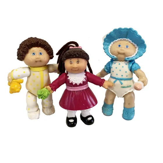 Cabbage Patch Kid Mini Muñecas Vintage 1992- 1984 3pzs  8cm