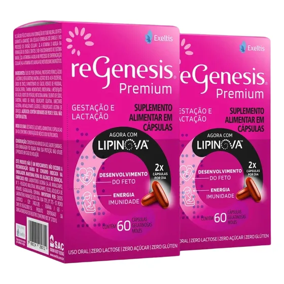 Regenesis Premium - 120 Cápsulas - Vitamina Para Gestante