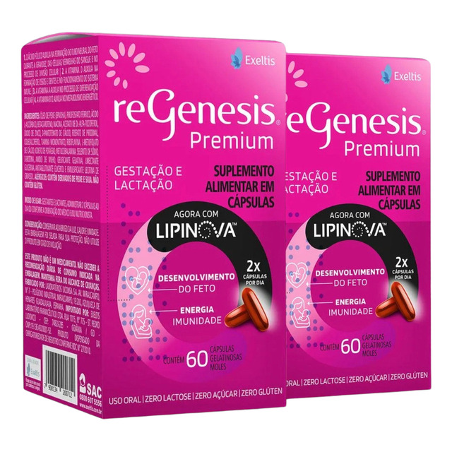 Regenesis Premium - 120 Cápsulas - Vitamina Para Gestante Regenesis Premium - 120 Cápsulas - Vitamina Para Gestante