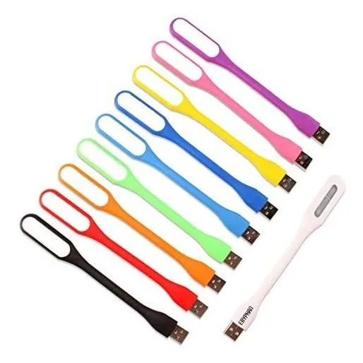 Luz De Teclado Ebyphan Paquete De 10 Led Usb Flexible