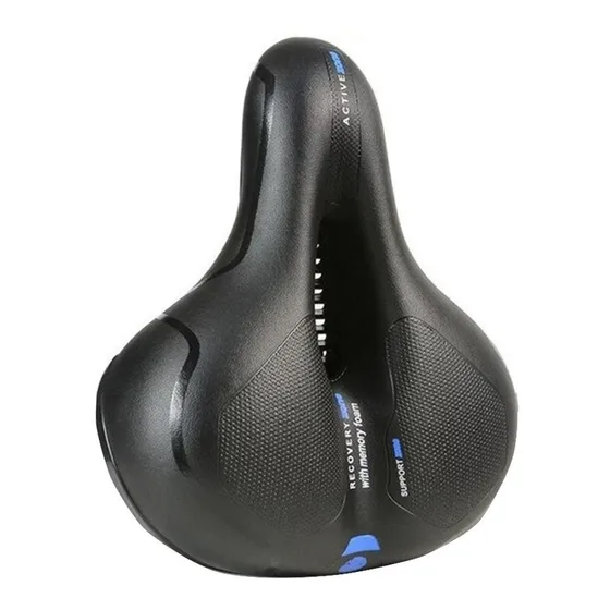 Asiento Antiprostático Acolchado Anatómico Bicicleta Resorte