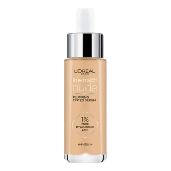 Base de maquillaje en sérum L'Oréal Paris True Match Nude True Match Tinted Serum tono medium 4-5 - 30mL 30g