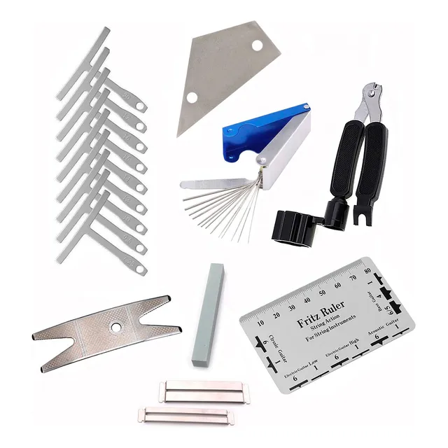 Kit Herramientas Para Luthier Guitarra Bajo Profesional S.
