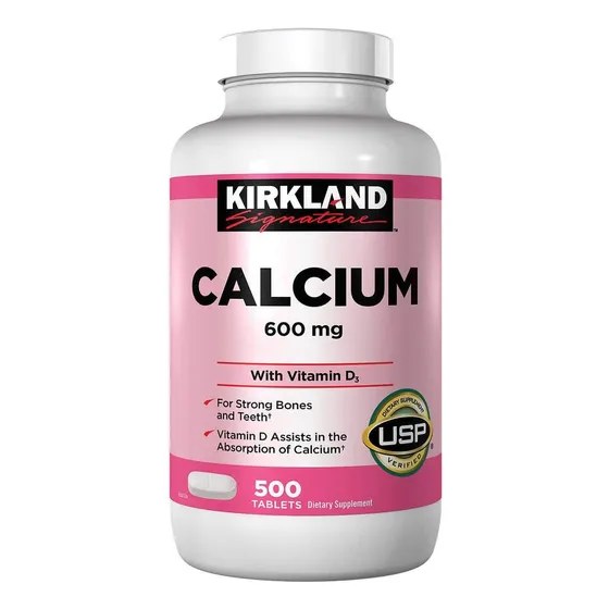 Calcio 600 Mg Con Vitamina D3 Kirkland Signature 500 Comprim