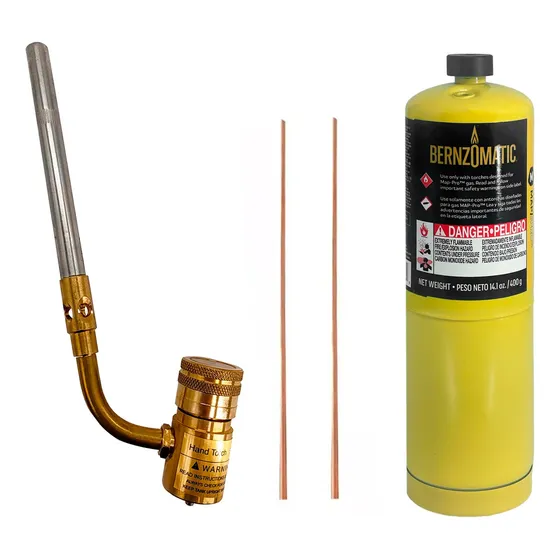 Soplete Soldador + Gas Map Pro + Varilla Refrigeracion