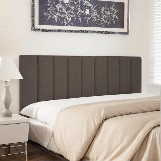 Cabeceira Cama Box Casal Estofada Varias Cores 140 Black