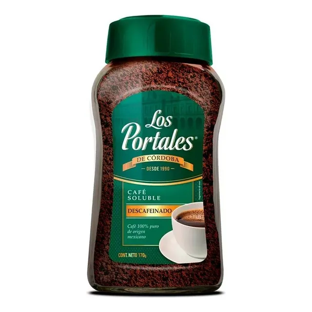 Café Soluble Los Portales Descafeinado De 170 G