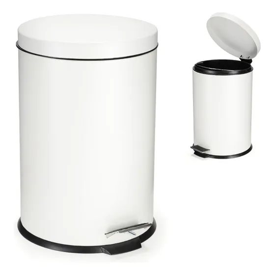 Tacho Cesto Basura 12 Litros Acero Inoxidable Pedal Basurero