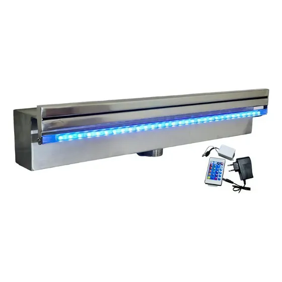 Cascata Embutir Bico Polido 60cm E-BATATAIS Com Led Rgb