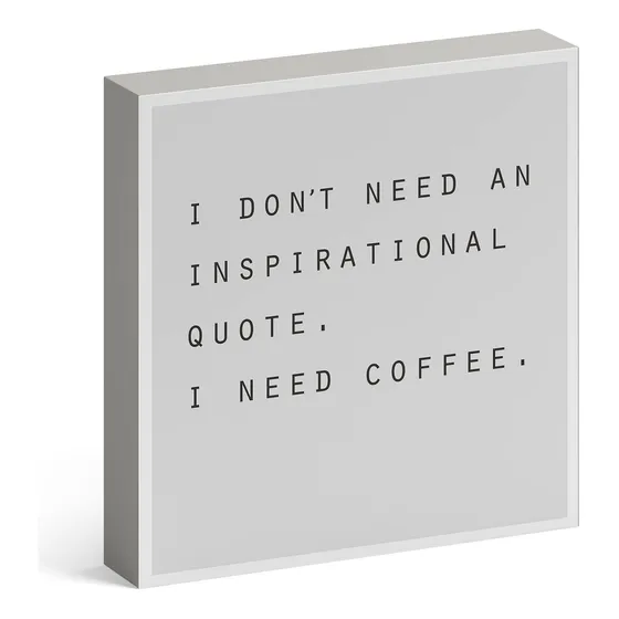 Barnyard Designs Letrero Madera «i Need Coffee» Oficina