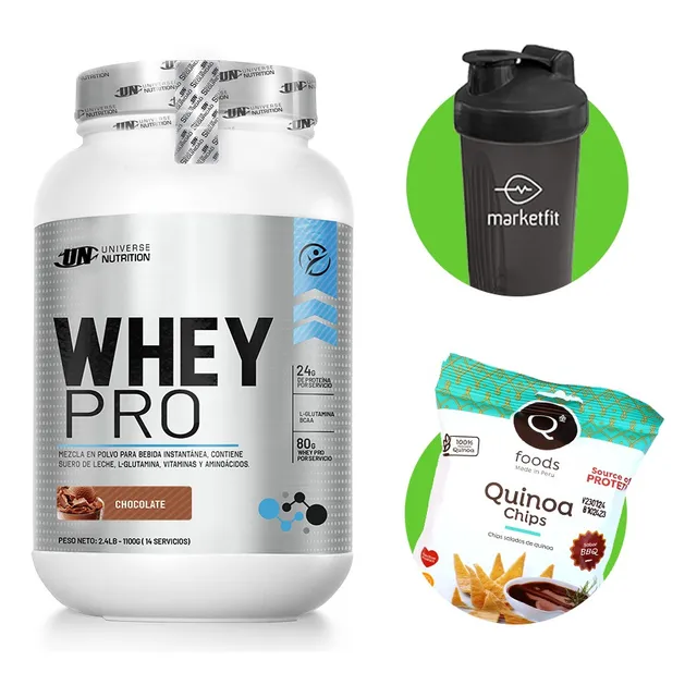 Whey Pro 1.1kg Chocolate + Shaker + Chips De Quinua