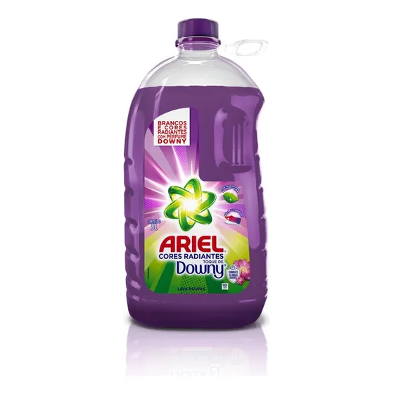 Sabão Líquido Cores Radiantes Toque De Downy 3 Litros Ariel
