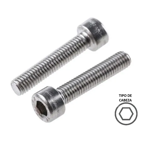 Tornillo Allen Cilindrico Inoxidable M5 X 50mm (50 Pzs)