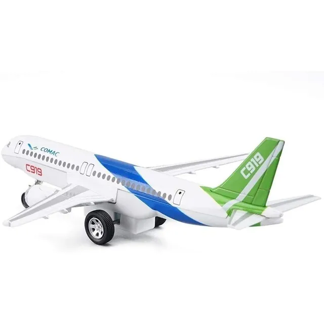 Avion Escala C919 Luz Sonido Y Movimiento Juguete