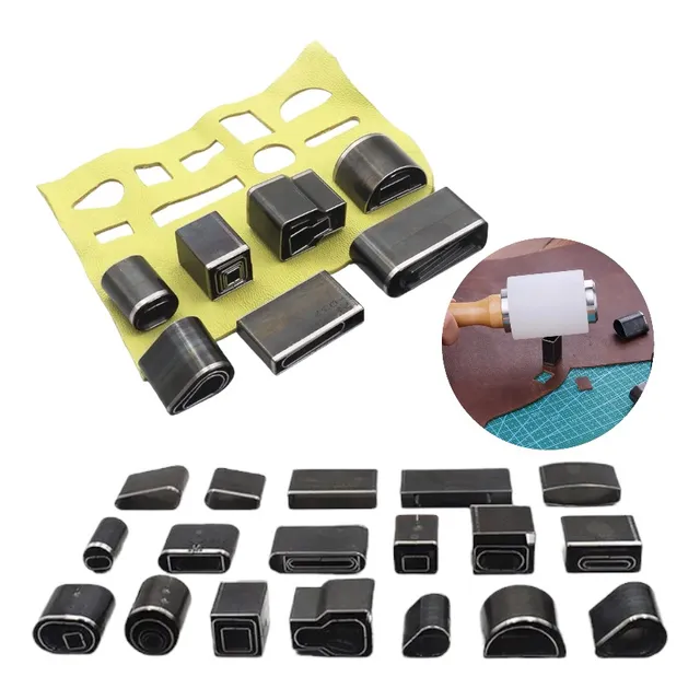 Kit X52 Punzones Cortador Marroquineria Talabarteria Cuero 