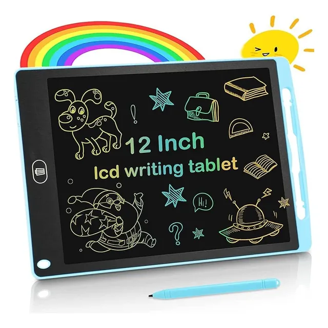 Panel Tableta Pizarra Magica Lcd 12 Borrable Dibujo Niños