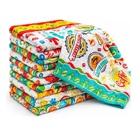 Kit 10 Panos De Prato Atoalhados 40x60 Pano Prato Copa Louça