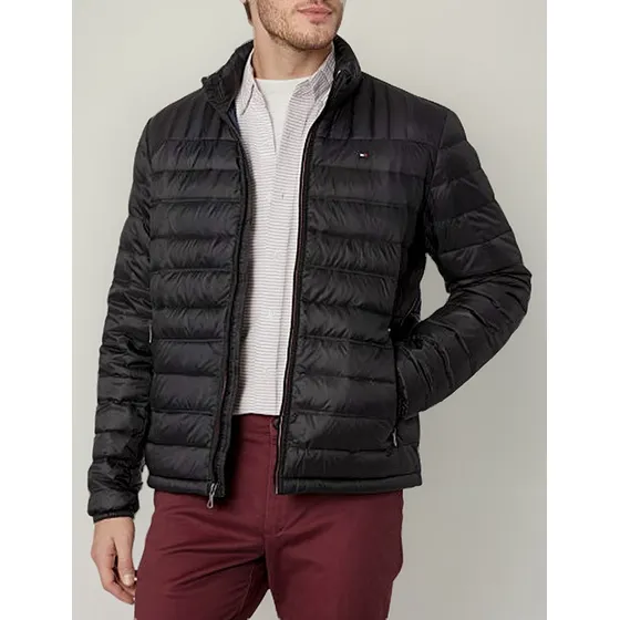 Campera Para Hombre Tommy Aislacion Impermeable Negra