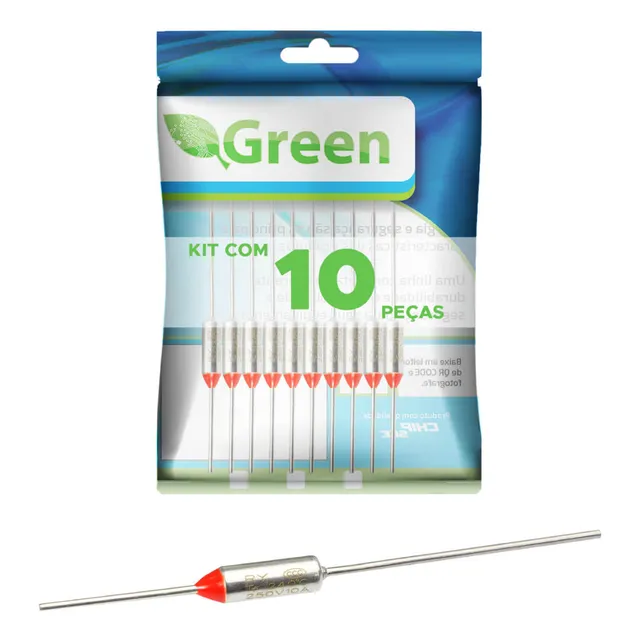 10x Fusível Térmico 240° 10a 250v 240 Graus  Ferro De Passar