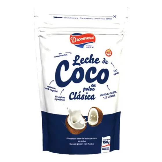 Leche De Coco En Polvo Dicomere 150g Sin Tacc Ni Lactosa Fw