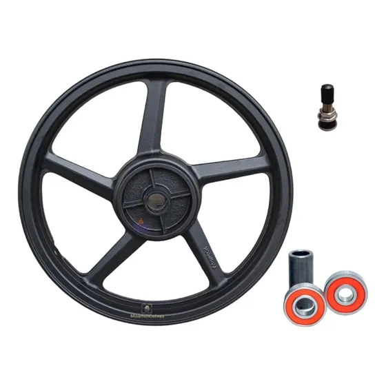 Roda Traseira C/ Rolamentos Sem Camara Moto Factor Fazer 150