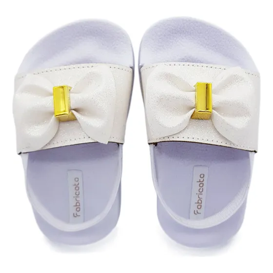 Chinelo Sandália Slide Papete Com Elástico Bebê Menina K128