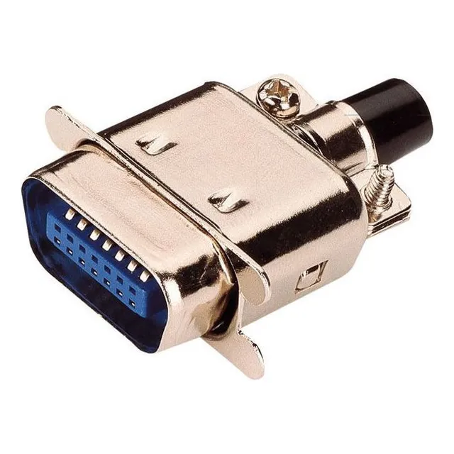 Conector Centronics 14 Macho Soldar Cable Con Tapa Msx