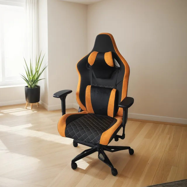 Silla Gamer Armor Titan Profesional Negro Naranjo