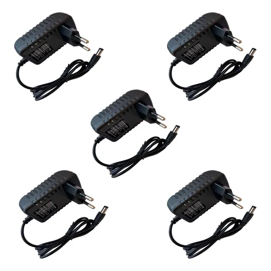 Kit 5 Fonte 12v 2a Bivolt Estabilizada Led 