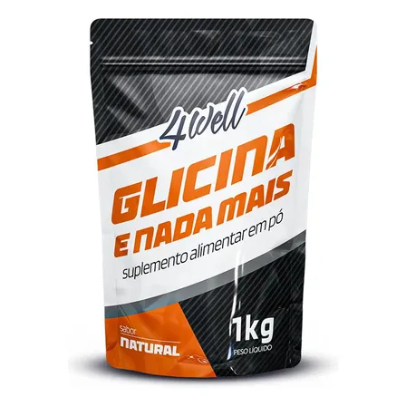 Glicina 1kg 4well 100% Pura Sabor Natural
