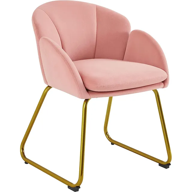 Sillón De Terciopelo Forma De Flor, Silla Lateral Mode...