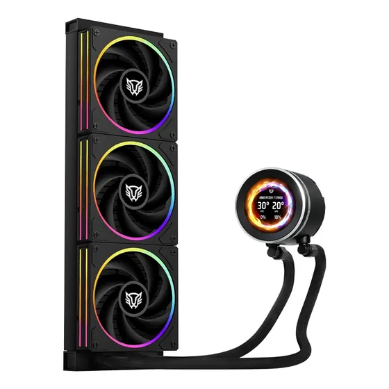 Enfriamiento Liquido 360 Hydrox Expert Level Hyx40 Oled Rgb Led Negro