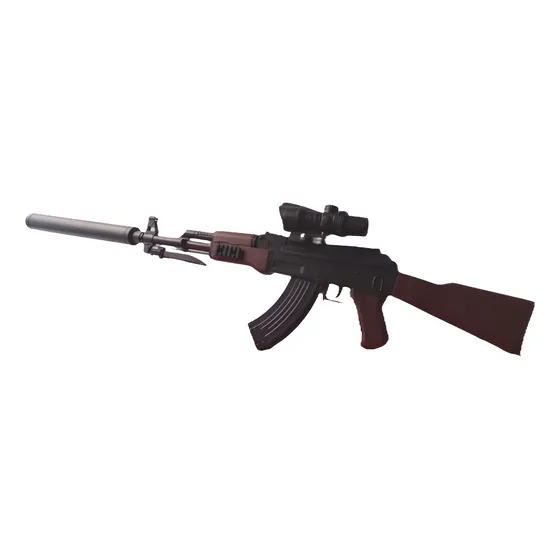 Rifle Airsoft Ak-47 Automática 70cm. Con Balines De Hidrogel