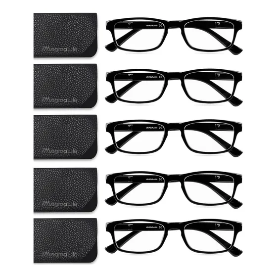 Paquete 5 Lentes De Lectura Oftálmicos Con Micas Bluelight Color 3
