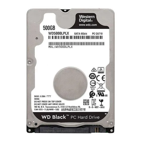 interno Western Digital WD Black WD5000LPLX 500GB negro
