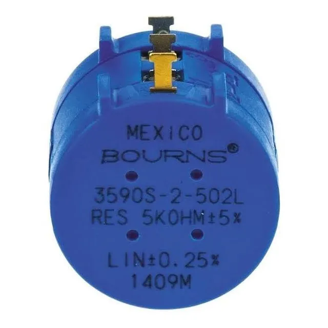 Potenciómetro Borus 5k 10 Vueltas 3 Pines.